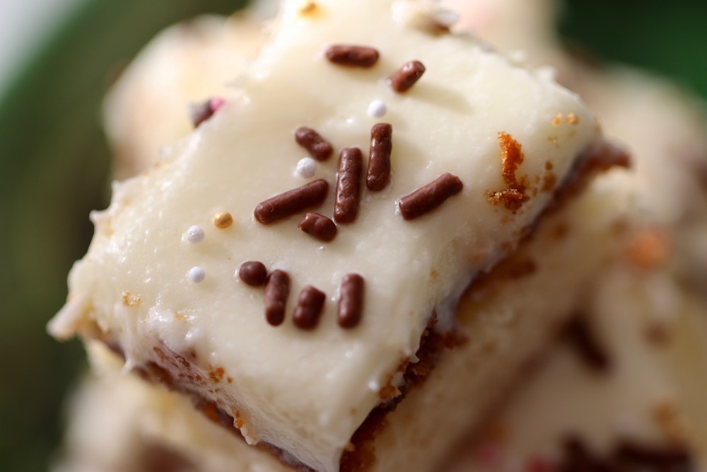 Süsse blonde Christmas Brownies