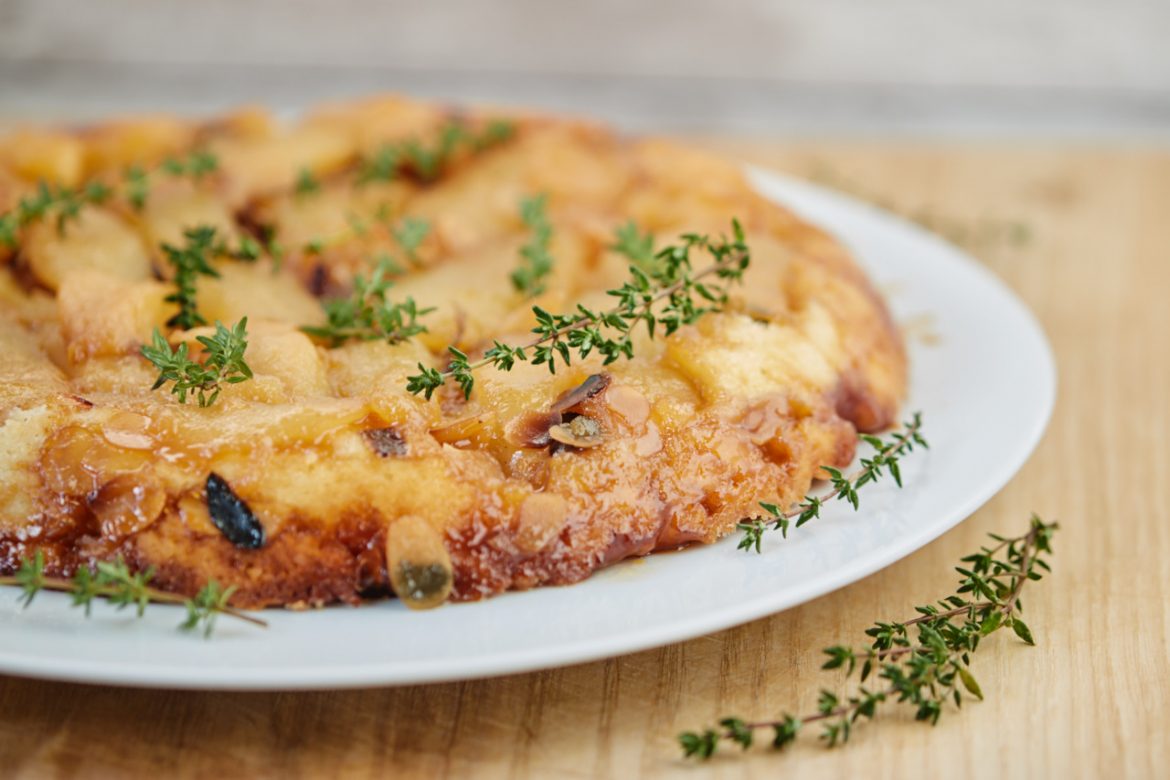 Birnentarte mit Ingwer und Thymian