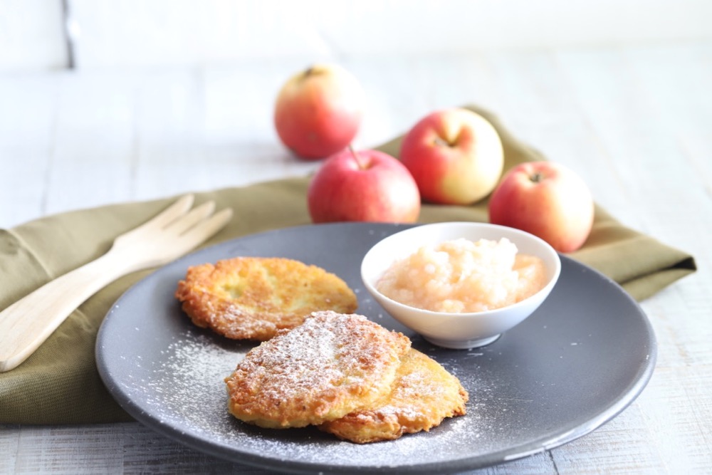 Reiberdatschi mit Apfelmus oder Räucherlachs