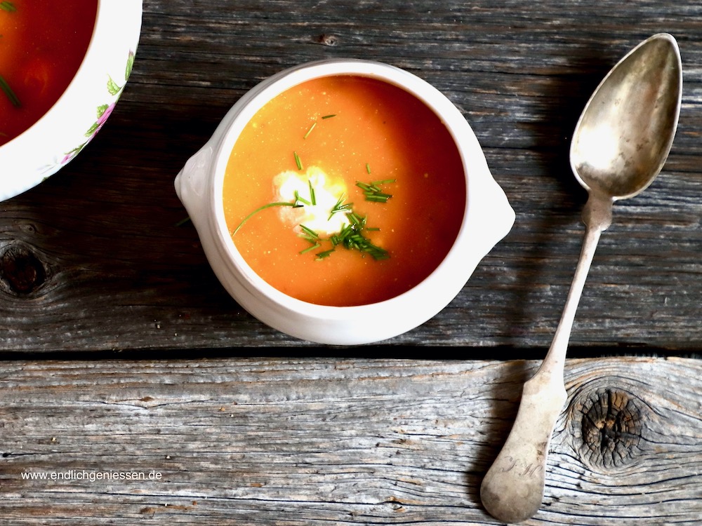 Französische Kürbis-Suppe | Endlich Geniessen